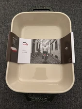 Staub Ceramic Gratin Dish in Basil Green New With Tags 10.5 x 7.5" 2.5Qt