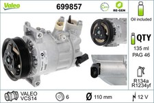 Kompressor Klimaanlage VALEO RE-GEN - AT 699857 +102.34€ Pfand für SKODA AUDI VW