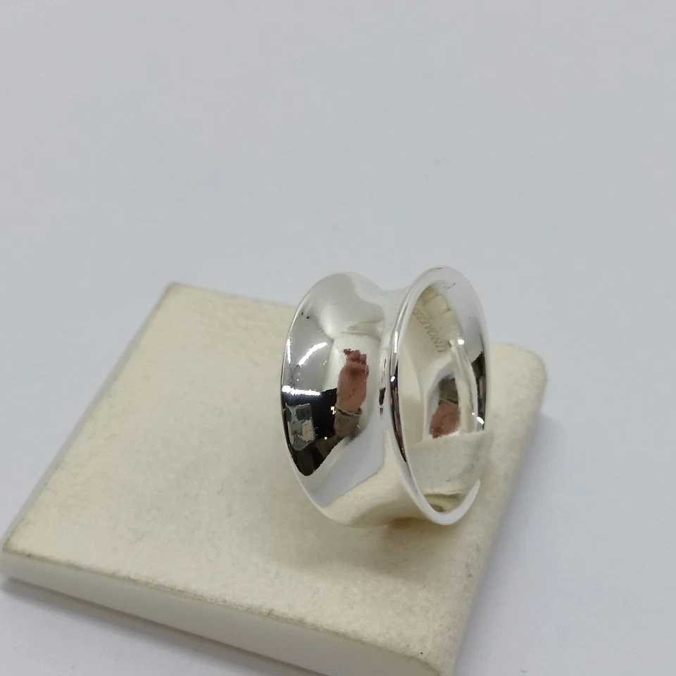 UNOAERRE ANELLO da donna a fascia in bronzo placcato argento   (2646) - Immagine 4 di 4