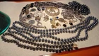 Vintage, Junk Drawer, Blacks, Costume Jewelry Lot All Wearable No Missing Stones