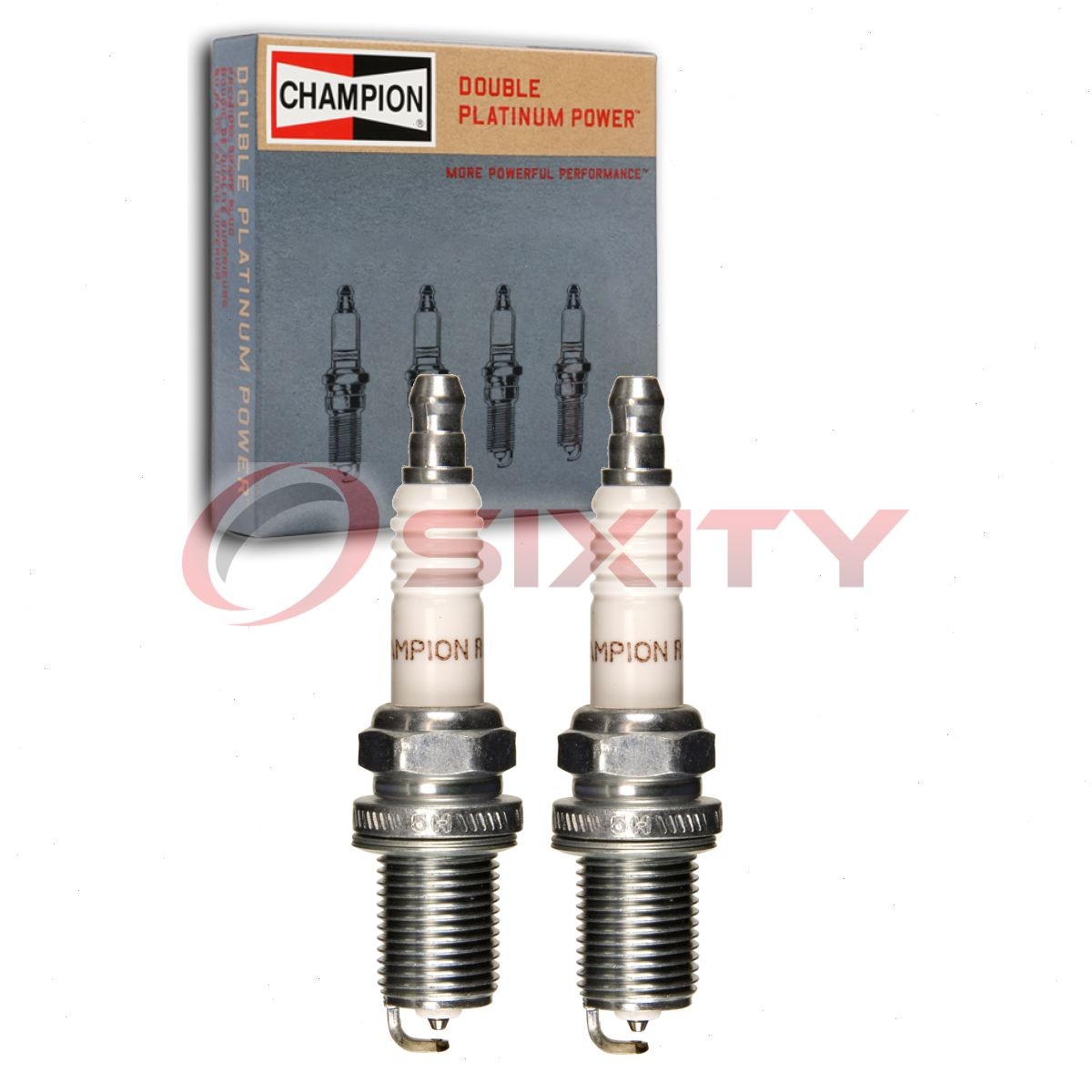 2 pc Champion Double Platinum 7346 Spark Plugs for V99-75-0031 RC10PYP4 tr