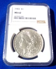 1903 MORGAN SILVER DOLLAR - NGC MS62