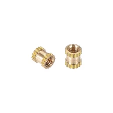50pack M2.5 x 4mm Brass Knurled Threaded Insert Embedment Nuts