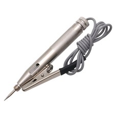 Auto Car Motorcycle Circuit Tester Voltmeter, Copper, 6V-24V, 10.6cm, 62cm Cable