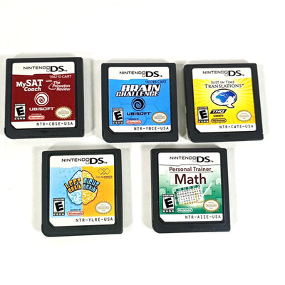 Nintendo DS Education Lot of 5 My Sat Coach Left Right Brain Math Translations