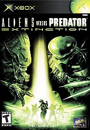 Aliens Versus Predator: Extinction (Microsoft Xbox, 2003) W/ Manual + Reg Card