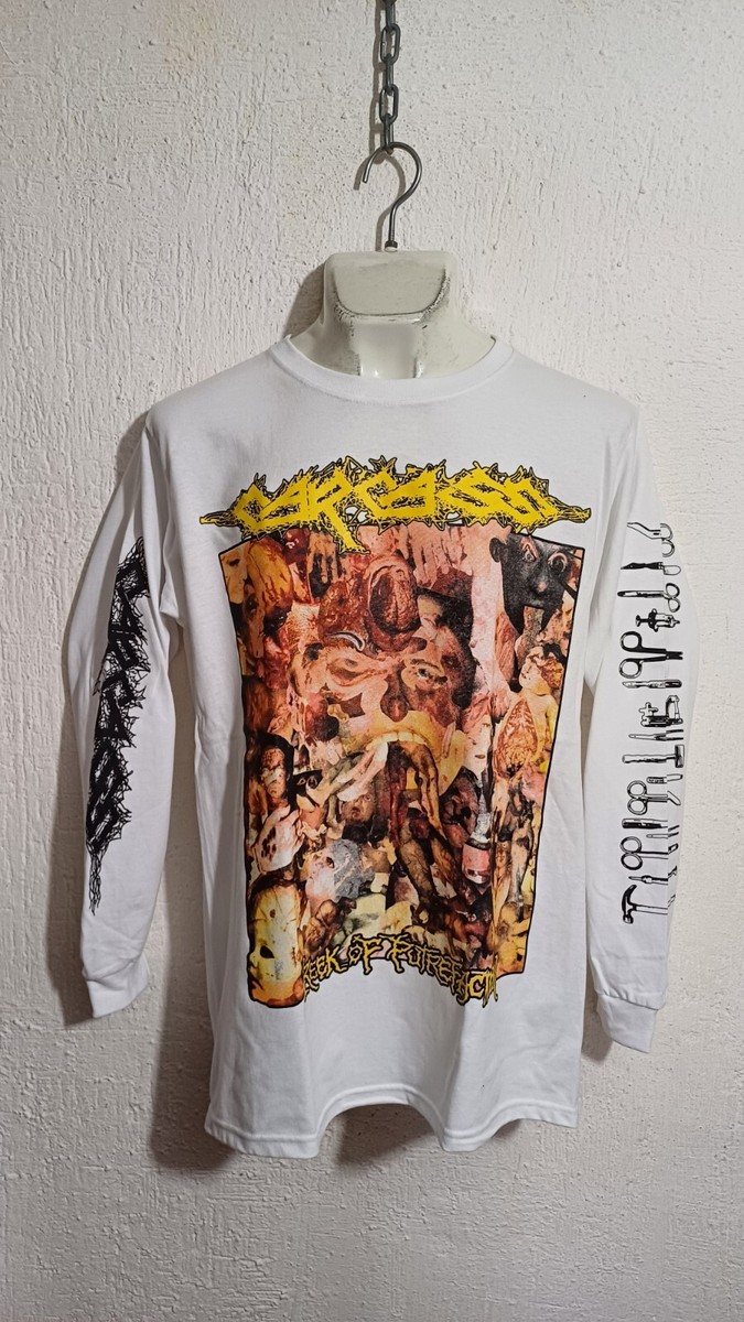Carcass reek long sleeve shirt death metal napalm repulsion