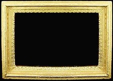 MINIATURE DOLLHOUSE 1:12 SCALE ORNATE GOLD PICTURE FRAME - UMP4