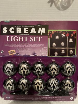 Vintage 1997 Fun World SCREAM Light Set Movie Window Halloween Indoor Outdoor