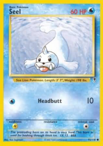Pokemon Card - Legendary Collection 92/110 - SEEL (common) - NM