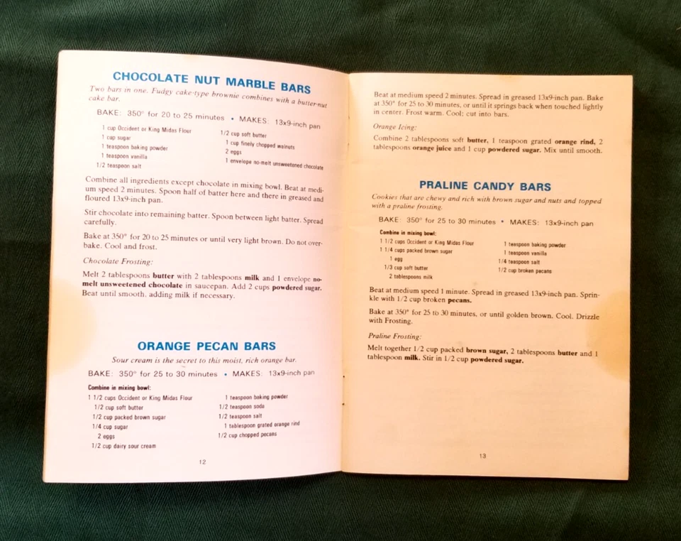 Occident King Midas 120 Bar Cookie Recipes Cookbook Pamphlet Retro Vintage - Image 4 of 4