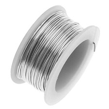 Wire, Tarnish Resistant Stainless Steel 18 Gauge Round Wrapping Wire 7 Yd Spool