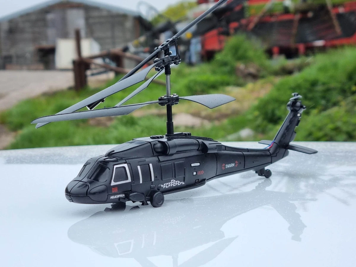 Remote control army helicopter top