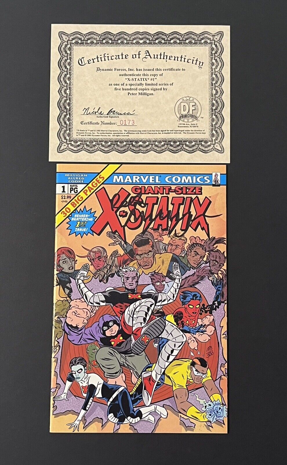 X-Statix #1 Giant Size X-Men 1 Homage 2002 Signed Limited 500 Peter Milligan COA