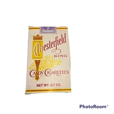 Vintage Candy Cigarette Empty Box - CHESTERFIELD EMPTY Collectible