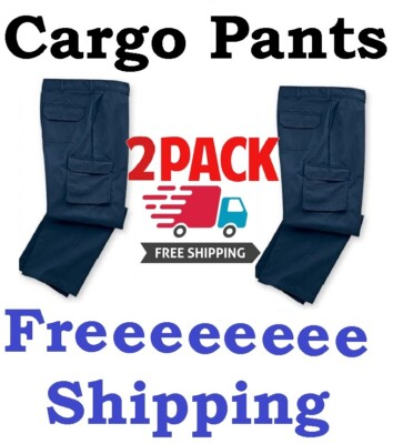 #ad #ad Cargo Work Pants Uniform Used Cintas Unifirst Dickies Redkap Navy Black Gray Tan $35.99