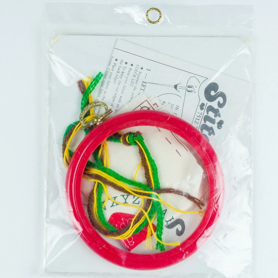 1985 Stitchables Teachers Are Special Beginner Learn Crewel Embroidery Kit New - Image 3 of 3