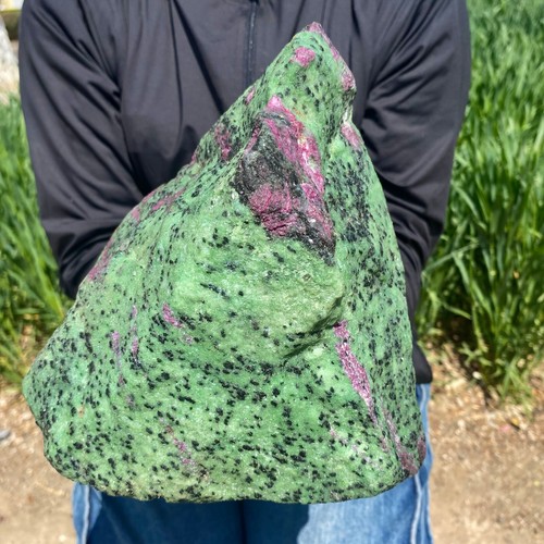 13.22LB Natural green Ruby zoisite (anylite) crystal Chakra Healing Energy - Picture 8 of 12
