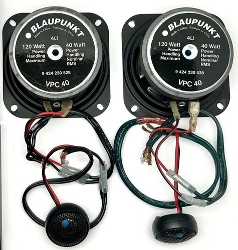 Blaupunkt VPC 40 Round Speakers With Tweeters Untested