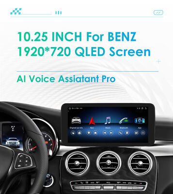 Für Mercedes C/GLC/V Klasse W205 NTG5.0 Carplay Autoradio Android Auto GPS 8Kern