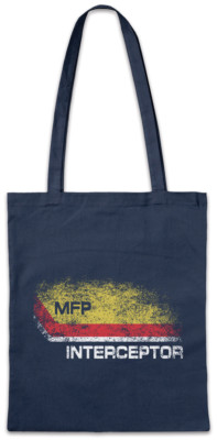 INTER I MAIN FORCE PATROL LOGO Stofftasche Einkaufstasche Mad Symbol Max Polizei