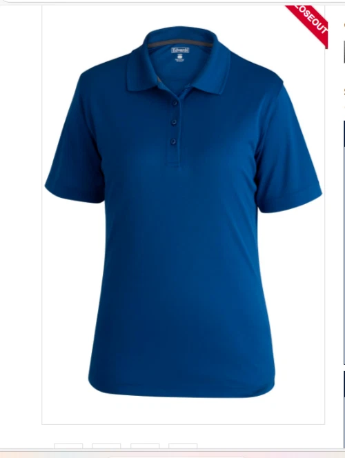 Women polo shirt red royal French blue white xs small med large xl 2x 3x 4X NEW - Image 4 of 4