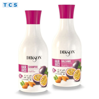 DIKSON Hair Juice Shampoo & Conditioner für lockiges Haar, je 400 ml, Addolcente