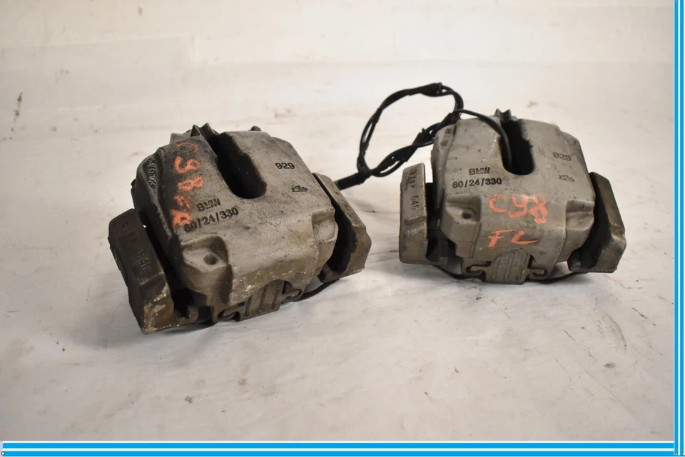 11-16 BMW F10 528i 528xi JUEGO DE 2 PINZAS DE FRENO DELANTERAS IZQUIERDA Y DERECHA OEM Foto 3 de 4