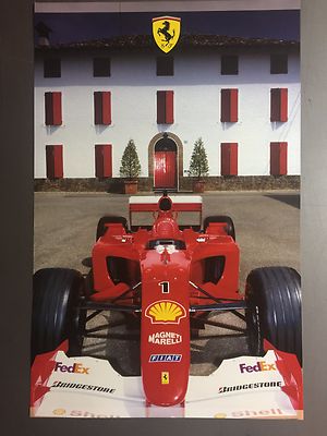 2002 Ferrari F1-2001 Formula 1 Race Car Print Picture Poster RARE!! Awesome L@@K