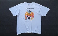 Vintage 90s BLYTH POWER Nunquam non Paratus Folk rock Post punk T shirt size XL