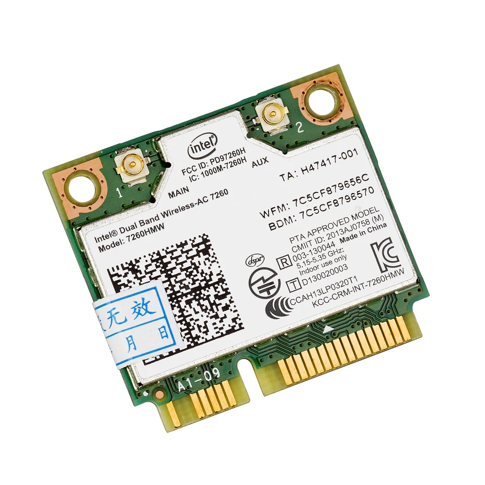 7260HMW Mini PCIe Wireless Adapter Dual Band WiFi AC Network Bluetooth Card 7260 - Image 3 of 4