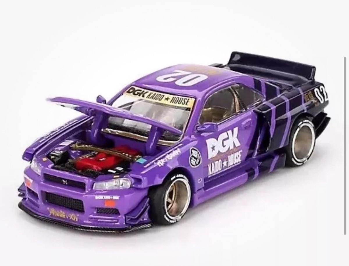 DGK X KAIDO HOUSE ルーレットレーサー　R34 スカイライン DGK x Kaido House Roulette Racer R34 Skyline Exclusive Mini