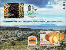 España 2021 Edifil 5465 Sello ** HB Gastronomía D.O. Protegidas Illes Balears Ol