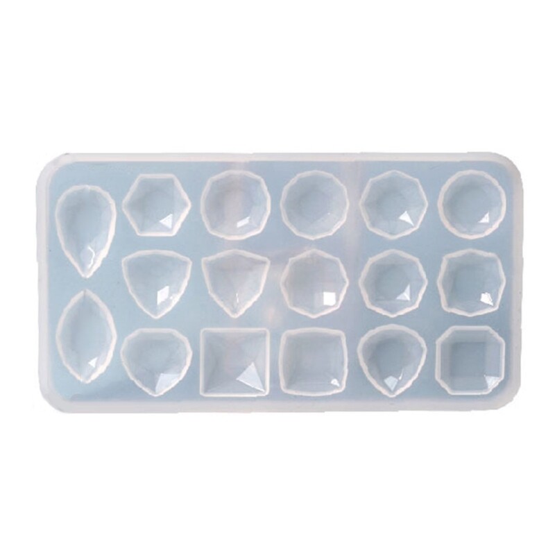 Square Oval Heart Resin Mold for DIY Epoxy Crystal Casting