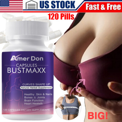 Breast Enhancement Capsules Increase Breast Size & Breast Growth Firming 120Pcs