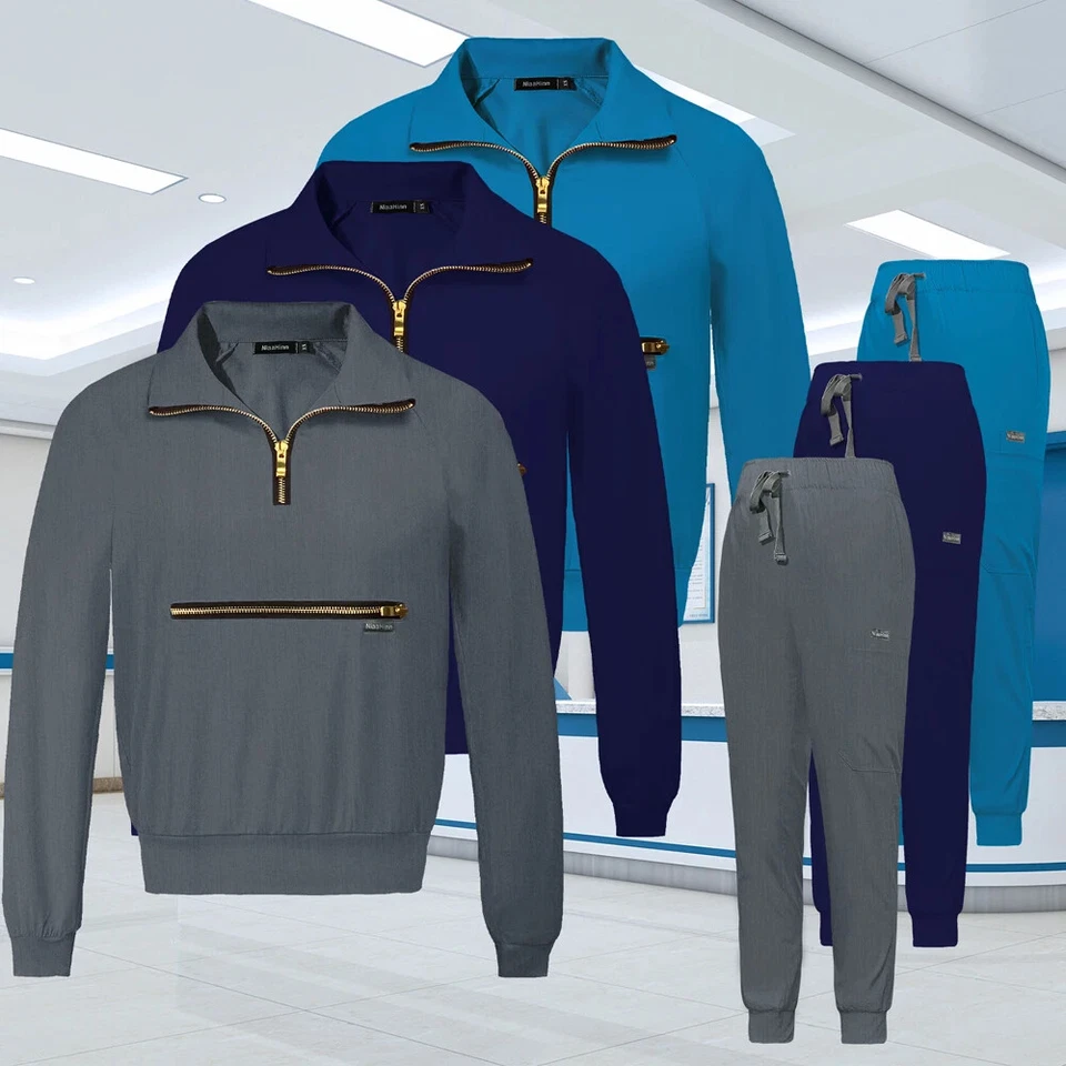 Cuidado de la salud Escuela de Medicina Accesorios Enfermera Ropa de Trabajo Uniforme Exfoliante Pantalón para Correr Foto 3 de 4