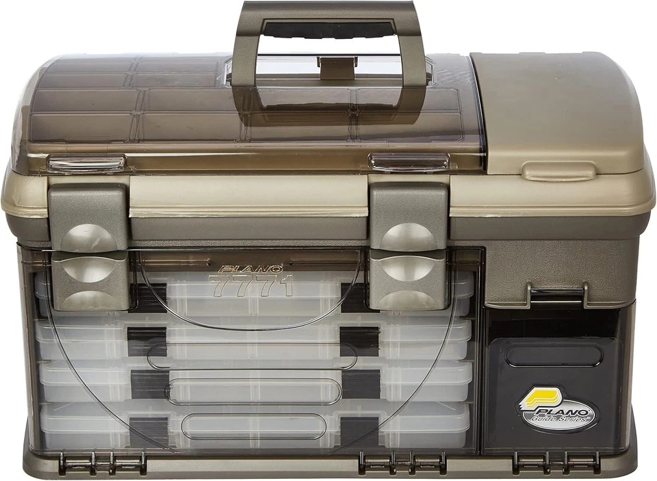 Graphite Sandstone Tackle Box with Removable Spinnerbait Racks - Premium Quality - Image 4 of 4