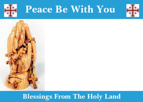 Catholic Handmade Hematite Stone strong brown corded Rosary with Jerusalem soil - Picture 7 of 7