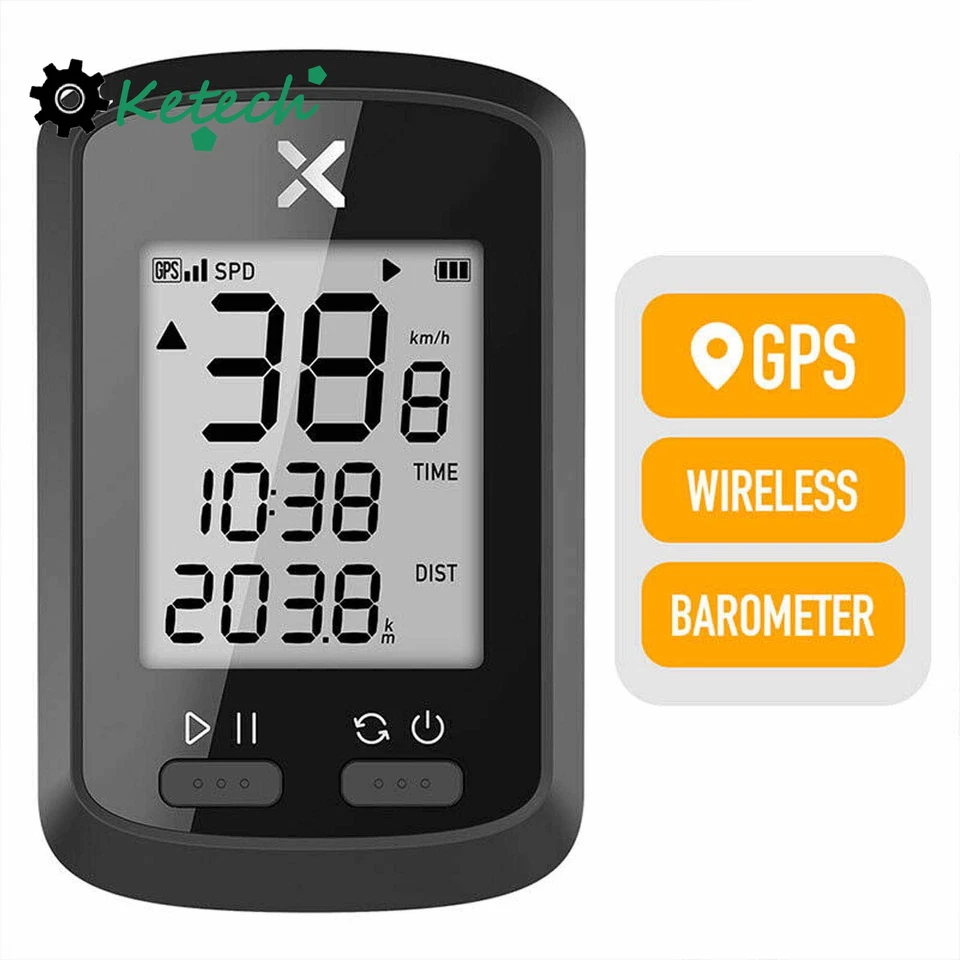 Xoss G+ GPS Bike Cycling Bike Wireless ANT+ Computer IPX7 Waterproof Bluetooth - Image 3 of 4