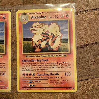 arcanine pokemon card value 18 108 ex 032/198 Double Rare - Scarlet & Violet - Evolution 3 Lot [Fire][Colorless][Colorless] Sharp Fang 90. Arcanine 18/108 Evolutions Regular for