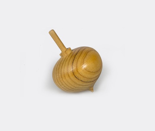 Koma Japanese Handcrafted Wooden Spinning Tops by Mokkougei Sasahara - Pair of 2 - 第 4/5 張圖片