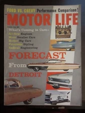 Motor Life Magazine August 1960 Forecast From Detroit Engines Styling (VV) EE
