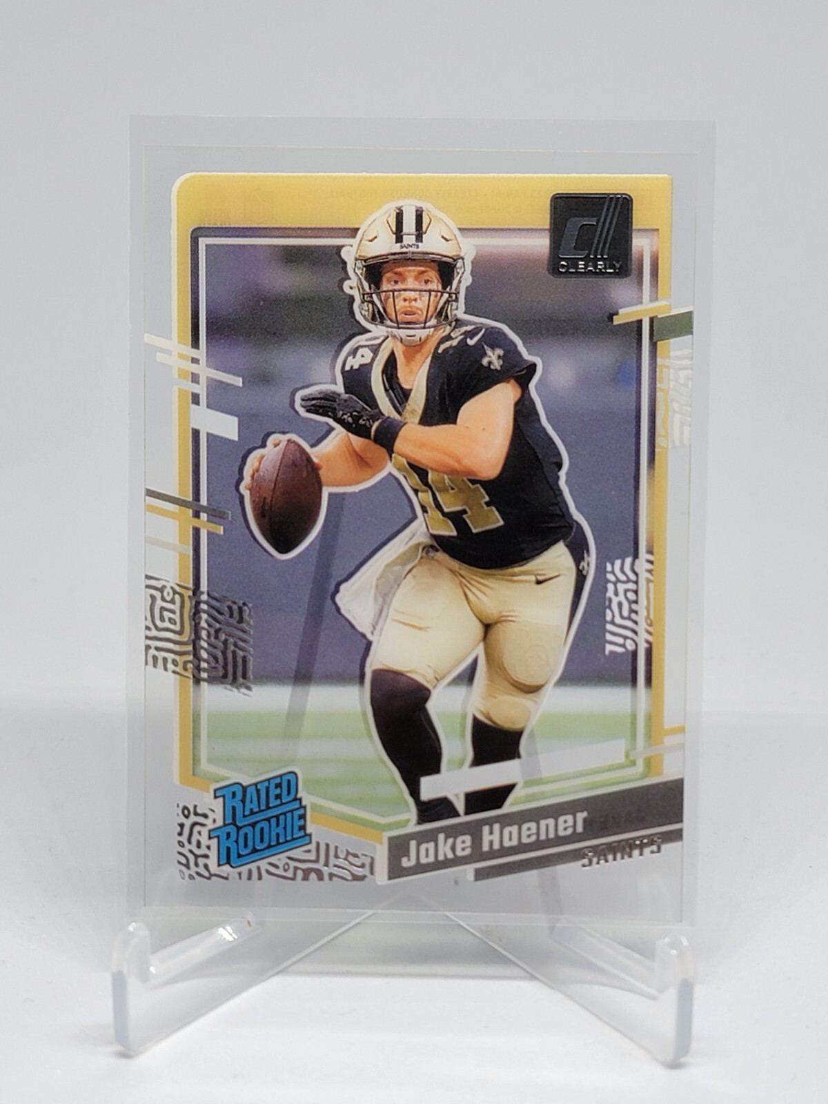 2023 Panini Clearly Donruss JAKE HAENER Rated Rookie RC #63 Saints F5A