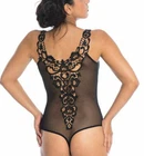 Women Bodysuit Luxury Mesh Hot Bodie Fine Lace Black Body Suit Sexy Lingerie