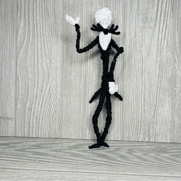 Hand made pipe cleaner jack skellington collectable craft art | eBay