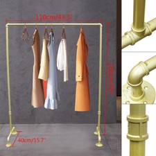 Heavy Duty Commercial Clothing Garment Rack Single Bar Metal Clothing Shelf