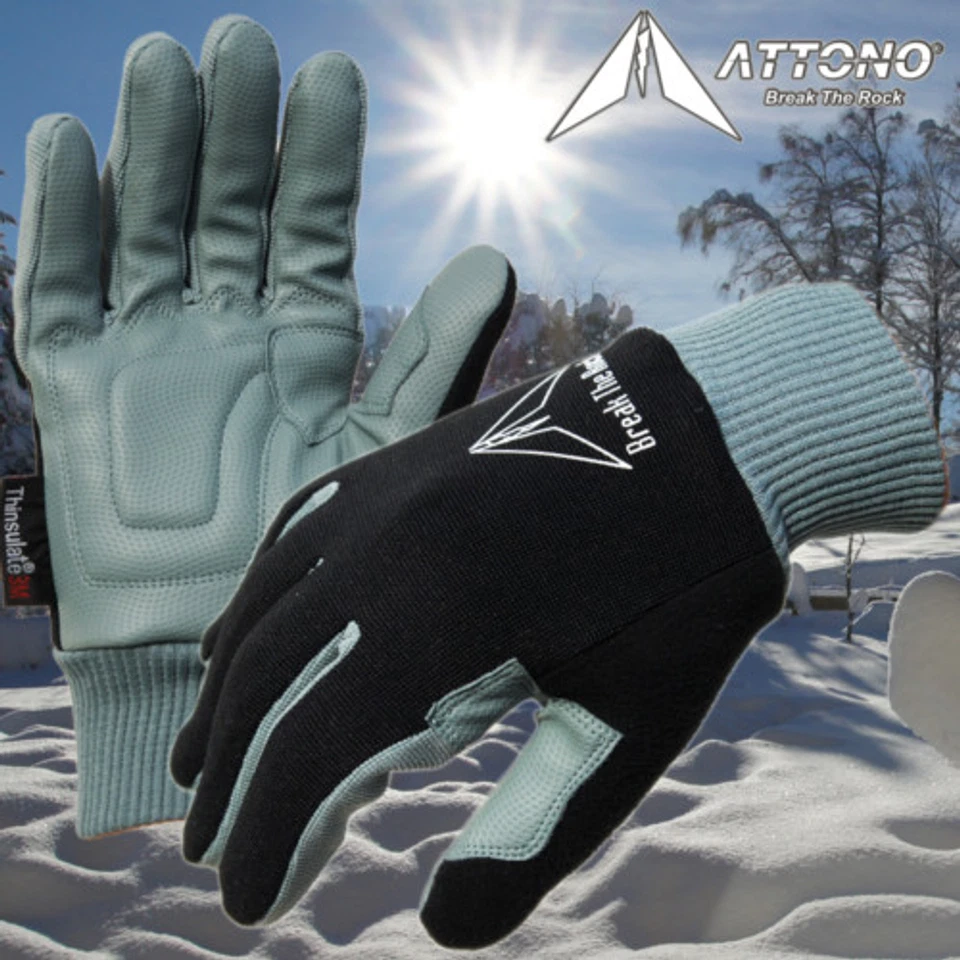 Fahrradhandschuhe Winter ATTONO Fahrrad Handschuhe Joggen Langlauf Herren Damen