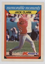1988 Topps Kmart Memorable Moments Jack Clark #5 1oa8
