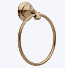 Delta 79446-CZ Linden Towel Ring - Champagne Bronze HA