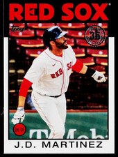 J.D. Martinez 2021 Topps #86B-4 1986 35th Anniversary Boston Red Sox